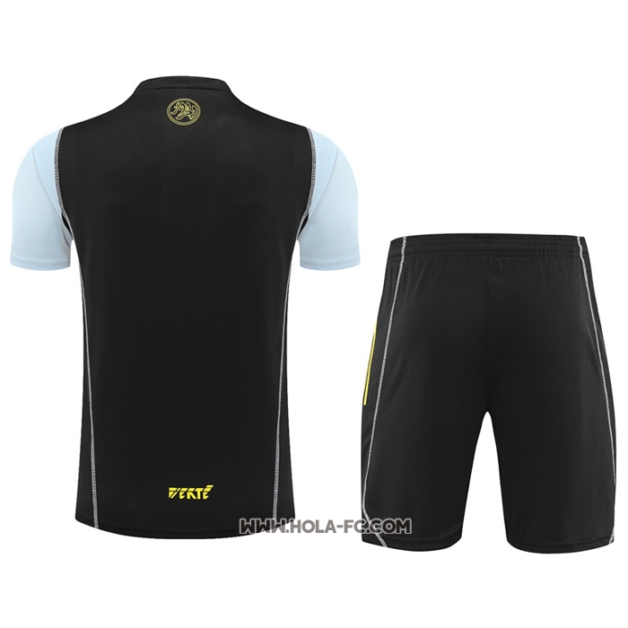Chandal del Argelia 2023-2024 Manga Corta Negro - Pantalon Corto